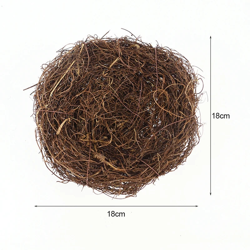 Natural Rattan Bird Nest Easter Decoration 8–20cm DIY Craft Easter Nest Decoration Babs 18cm