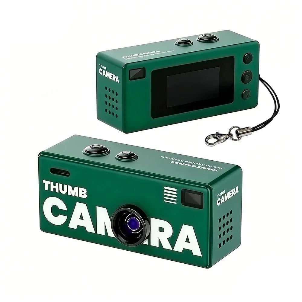 KEBIDUMEI 1080P Thumb Mini Camcorder – Pocket Camera Mini Pocket Camcorder Babs green