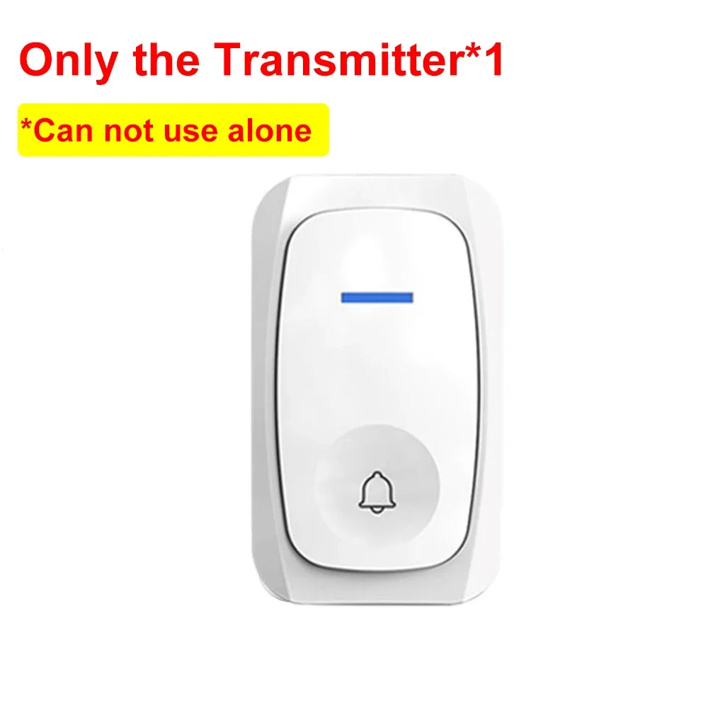 KEBETEME USB Wireless Doorbell – 38 Songs & 3-Level Volume Wireless Doorbell Babs ONLY TX