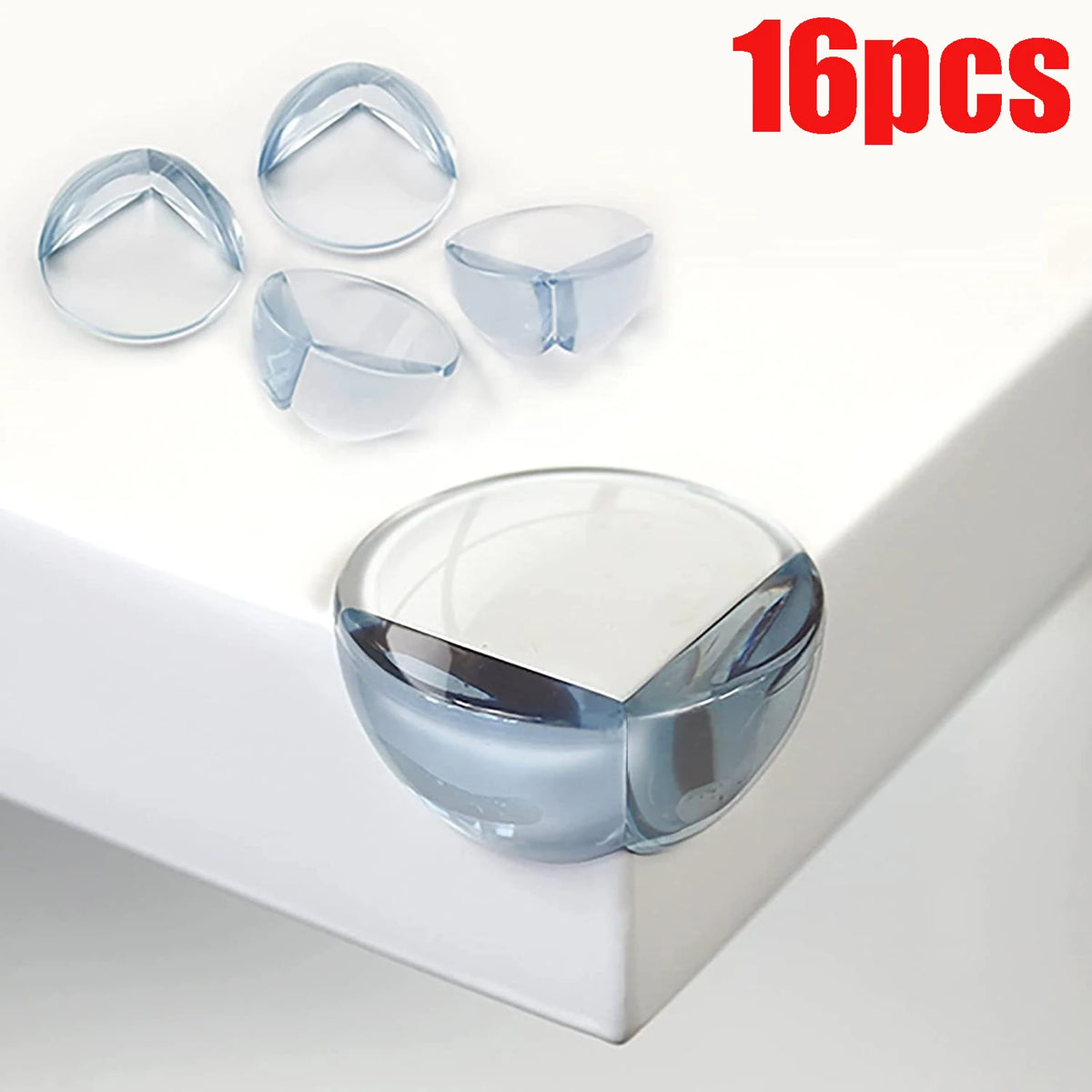 Baby Silicone Table Corner Edge Guards – Clear & Soft Baby Corner Guards Babs