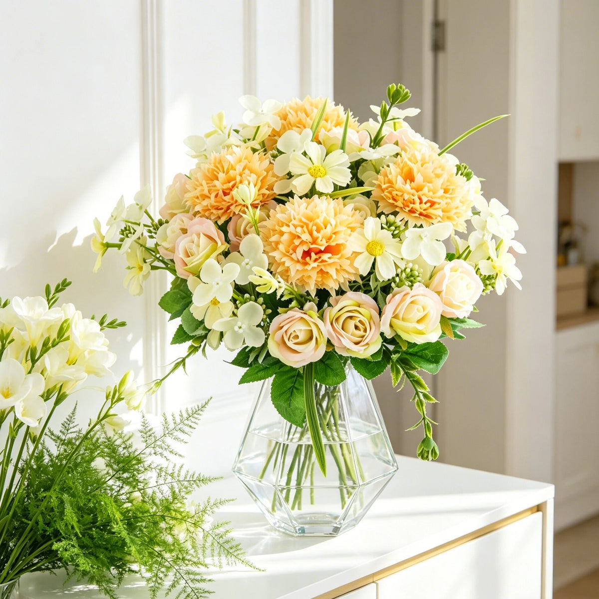 Artificial Silk Rose Bouquet – Wedding & Home Décor Artificial Flower Bouquet Babs