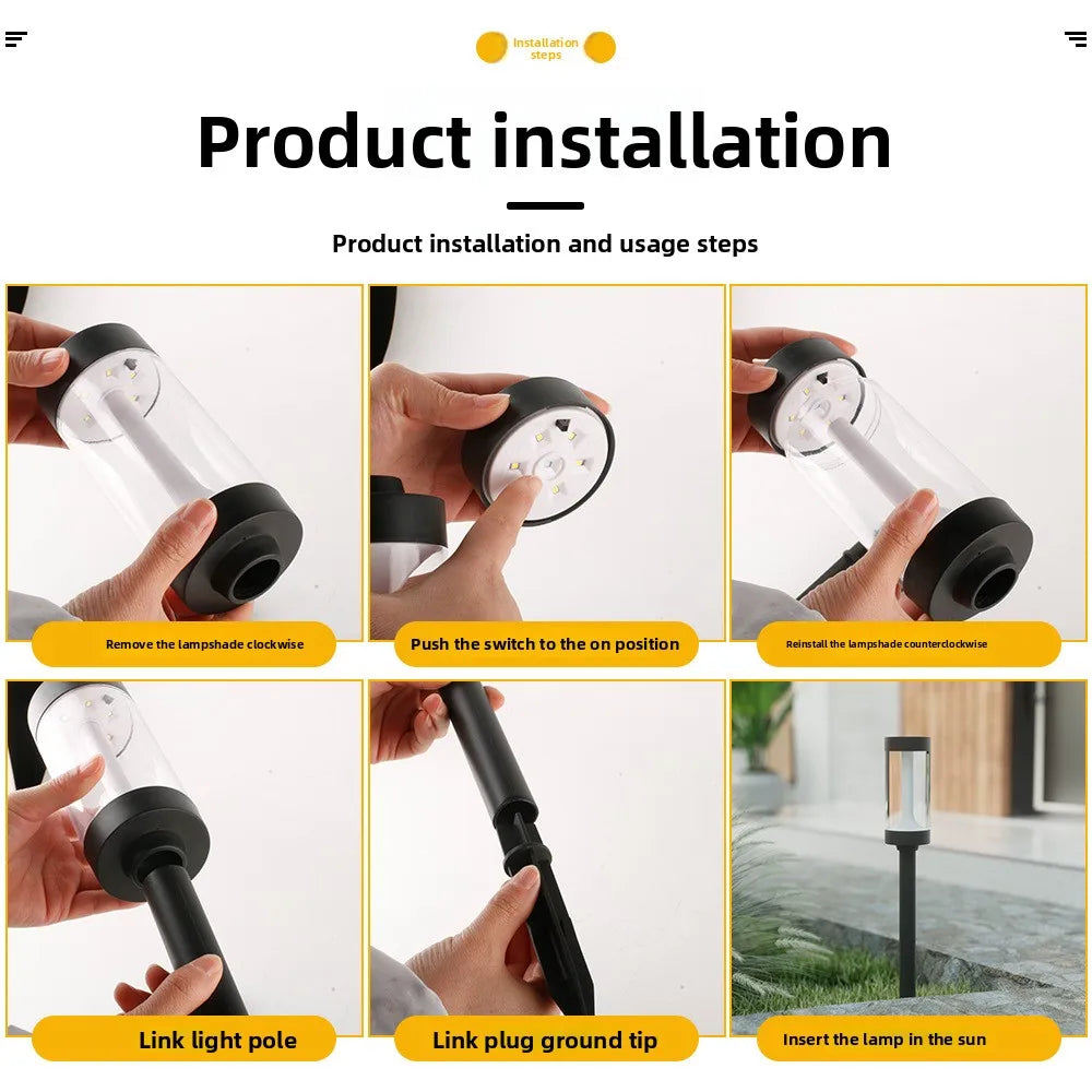 Solar Garden Stake Light – Rainproof Outdoor Path Lamp Solar Garden Light Babs