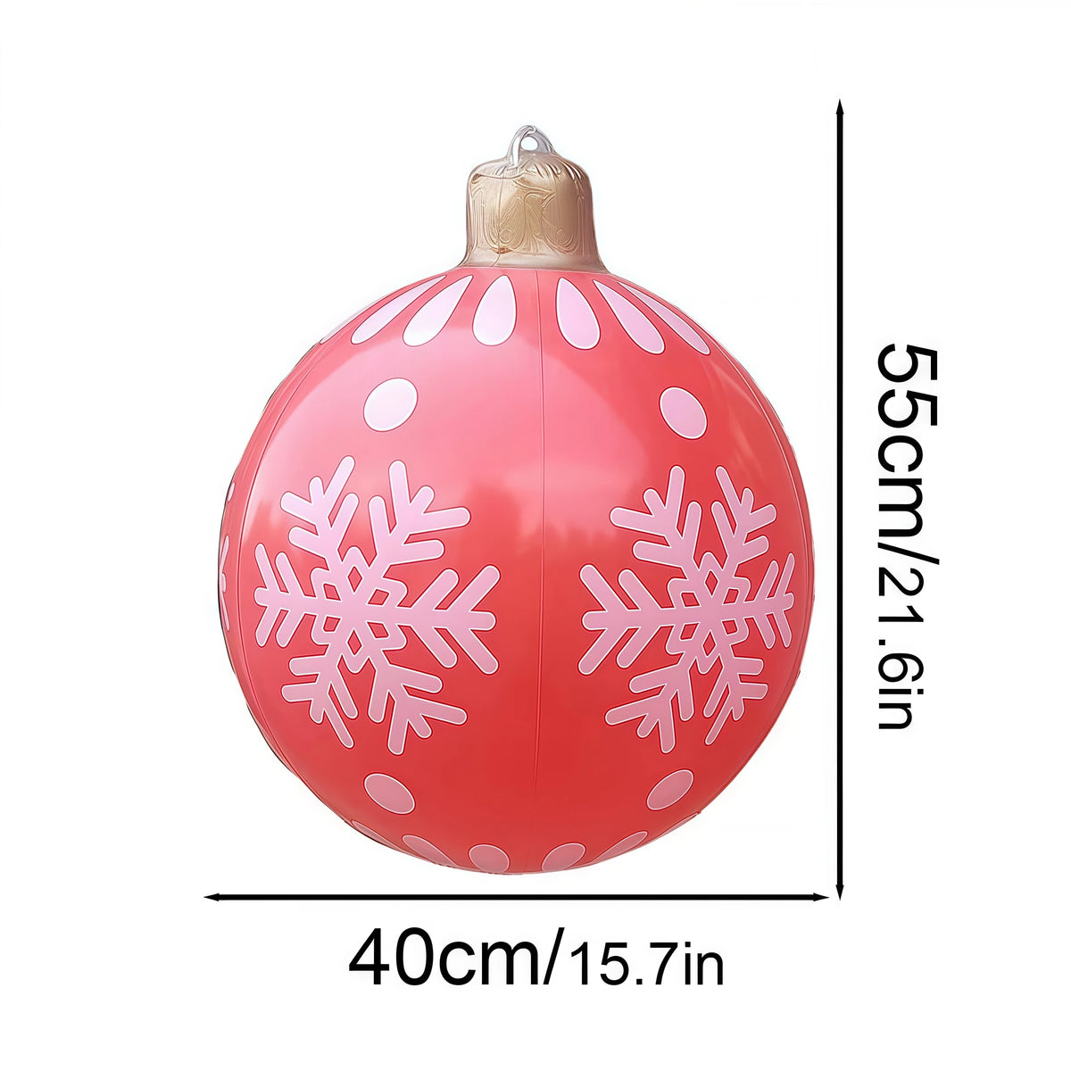 40cm Giant Inflatable Christmas Ball PVC Outdoor Xmas Ornament Inflatable Christmas Ornament Babs 1pcs 4 about 40cm