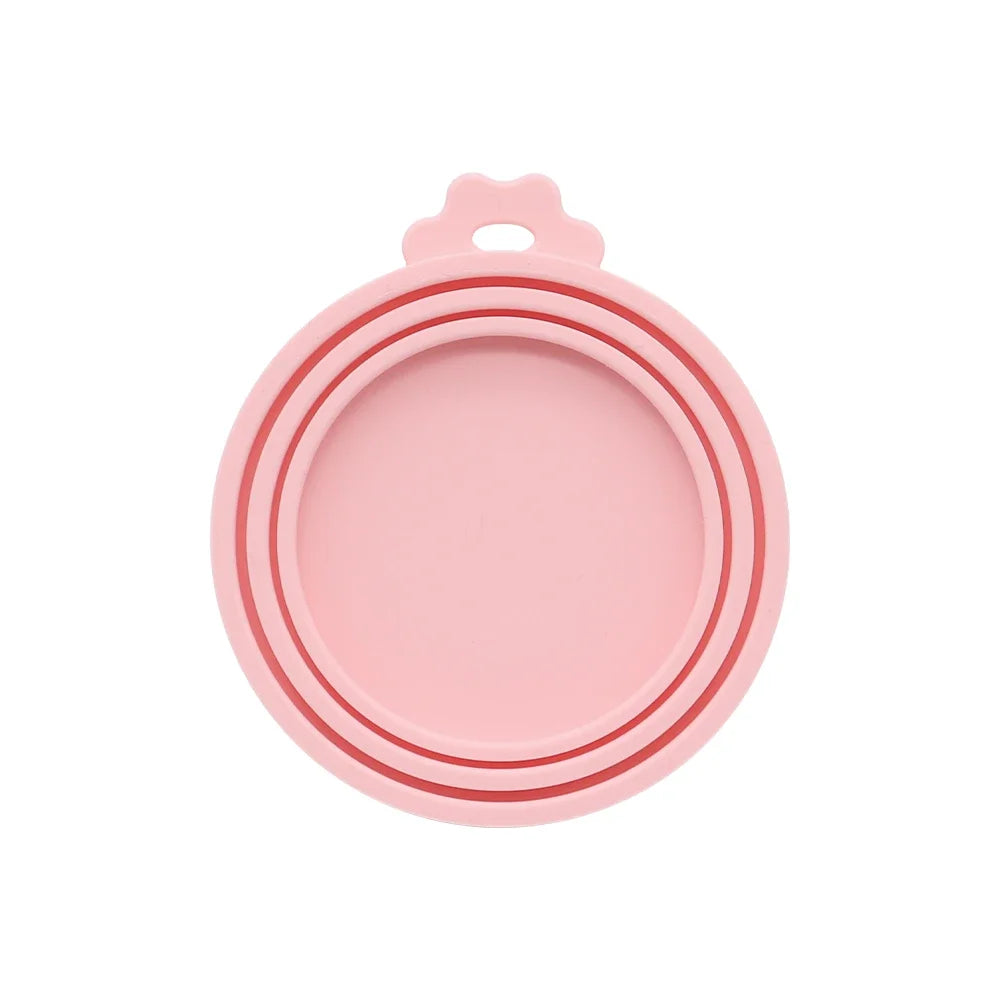 3-in-1 Silicone Pet Can Cover – BPA Free Leakproof Lid for Dogs & Cats Pet Can Cover Babs pink 1pc