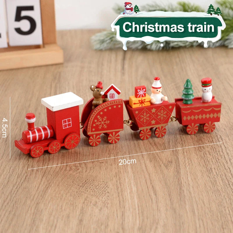 Christmas Wooden Train Ornament – Xmas Decor & Kids Gift Christmas Ornament Babs Style13