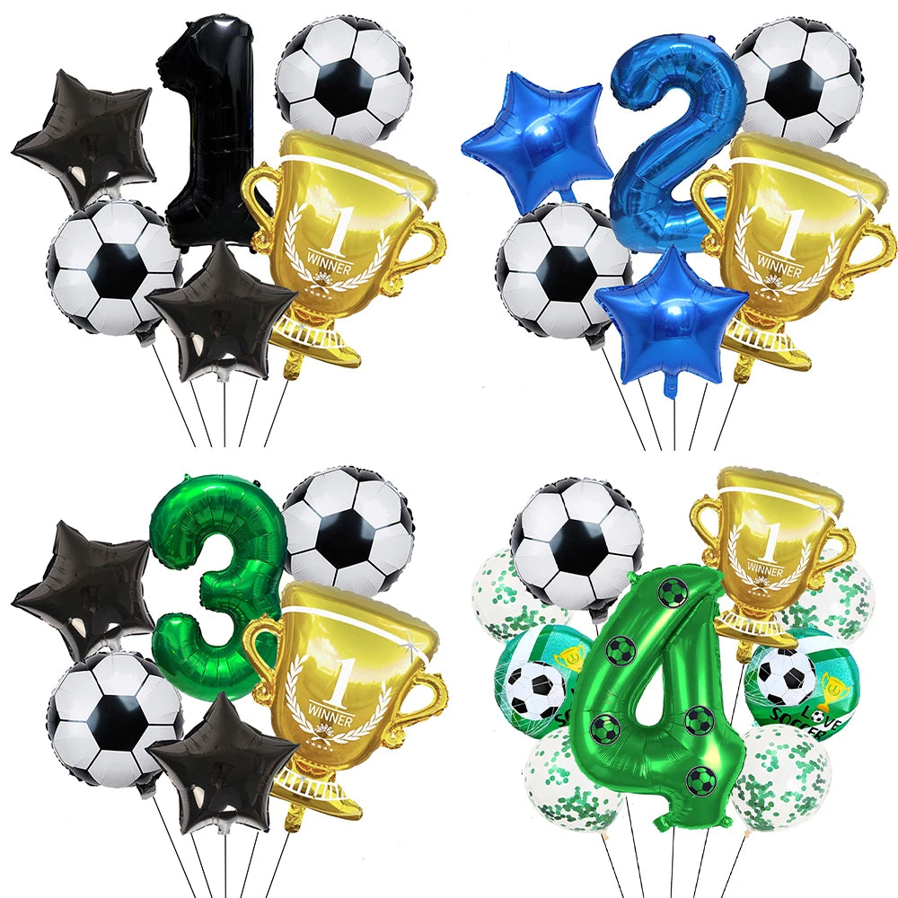 Soccer Party Balloon Kit – Football Birthday Decoration Set Party Balloon Kit Babs