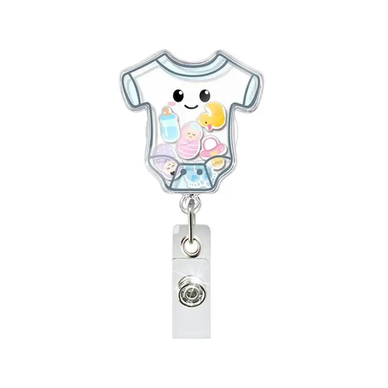 Anime Organ Shaker Retractable Badge Reel with Alligator Clip Retractable Badge Reel Babs A2