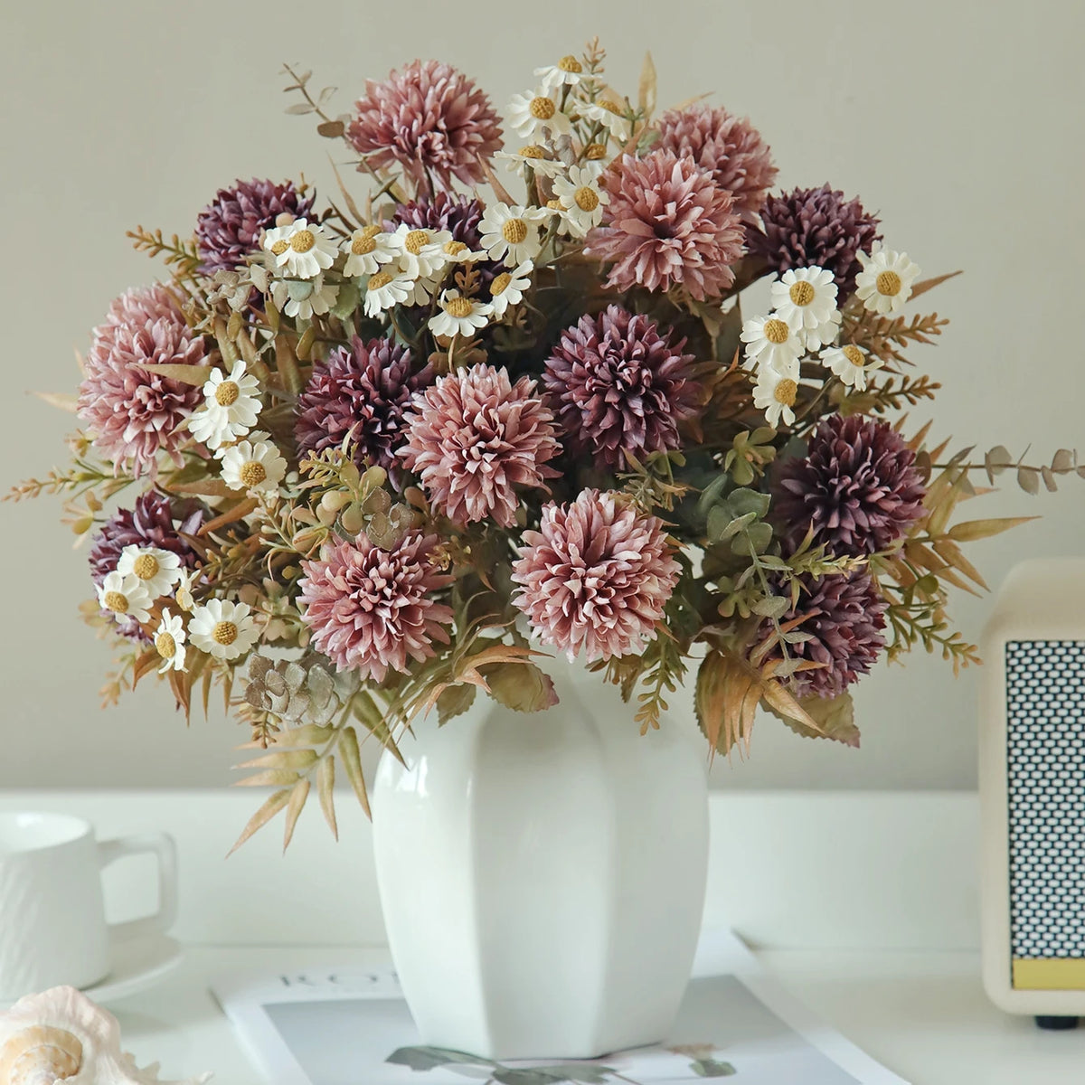 Silk Chrysanthemum Artificial Flowers for Wedding & Home Décor Artificial Silk Flowers Babs
