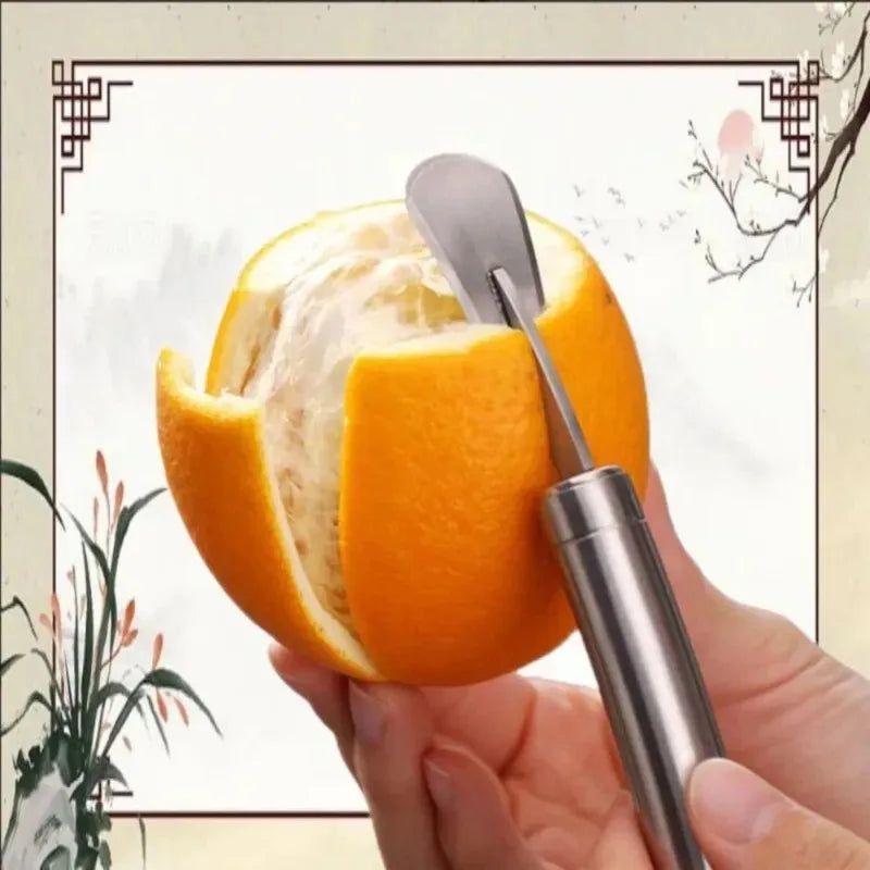 Stainless Steel Citrus & Orange Peeler Tool | Comfort Handle Citrus Peeler Tool Babs