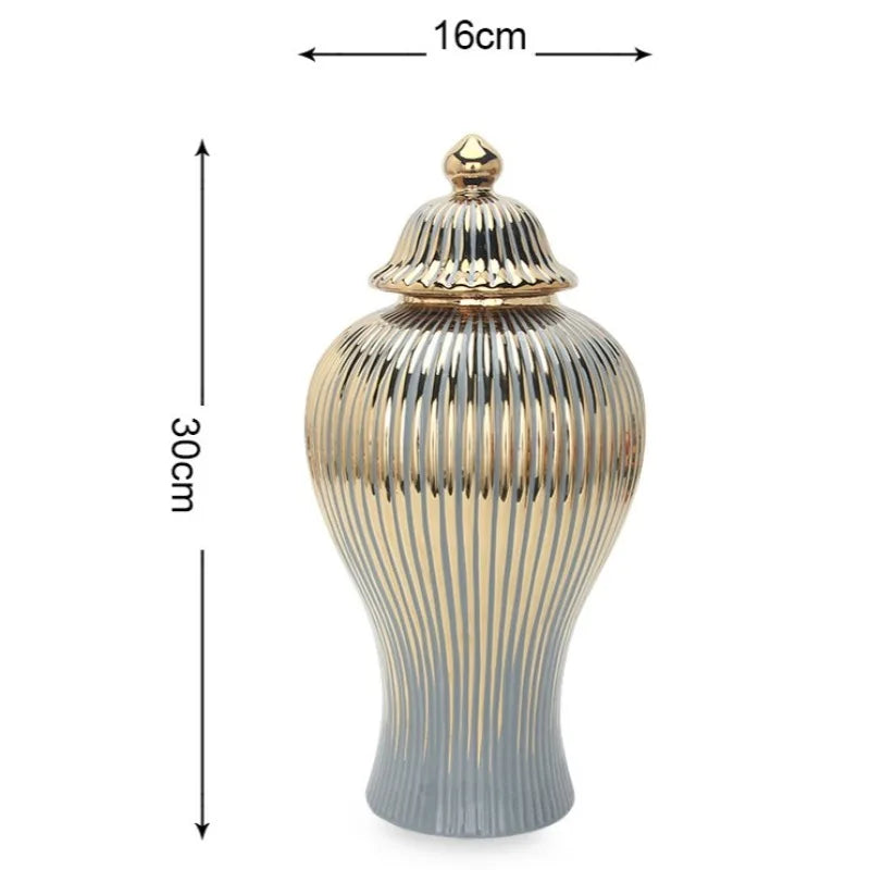 Ceramic Electroplating Vase – Luxury Modern Décor Piece Decorative Vase Babs Small