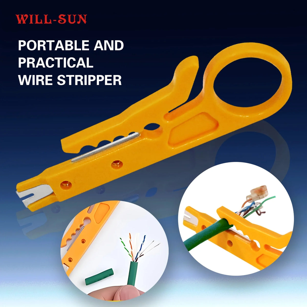 6-Piece Punch Down & Wire Stripping Tool Set – Network Cable Kit Wire Stripping Tool Set Babs