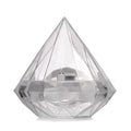 12pcs Diamond Clear Candy Boxes – Wedding & Party Gift Jars Party Favor Boxes Babs Transparent 7x7cm