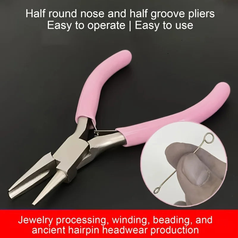5-Inch Round Concave Pliers for Jewelry Making & Wire Loops Jewelry Making Pliers Babs
