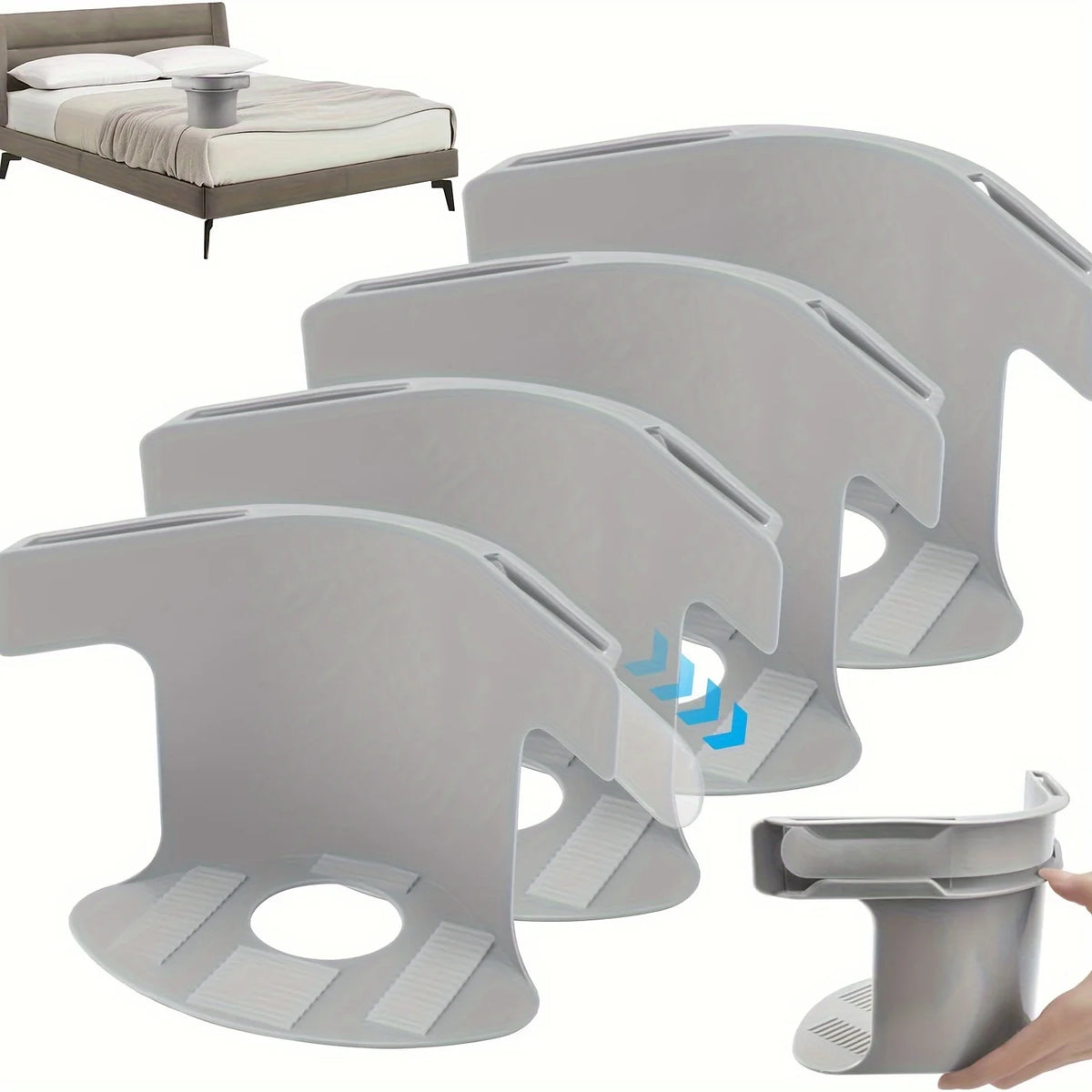 4-Pack Adjustable Bed Sheet Holders with Non-Slip Grip – All Sizes Bed Sheet Fasteners Babs