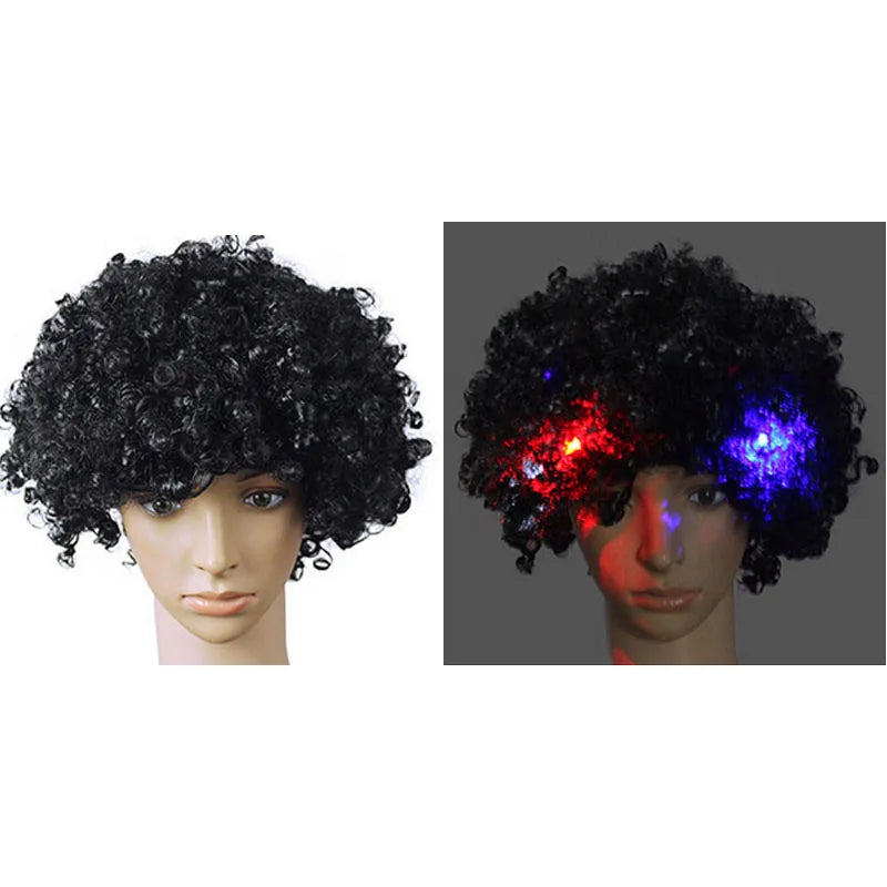 LED Light-Up Clown Headband Flashing Glow Party Accessory LED Party Headband Babs black