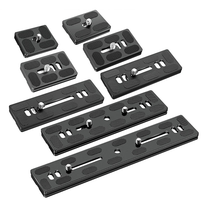 Aluminum 1/4" Quick Release Mount Plate for Tripods Camera Mount Plate Babs