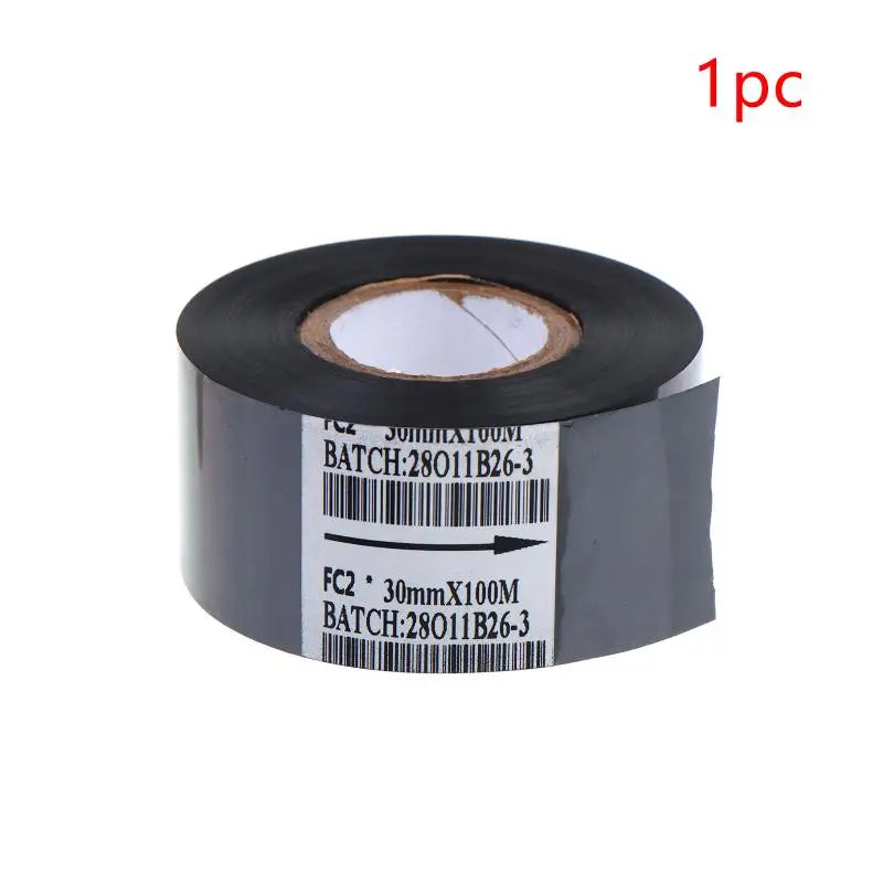 30mm x 100m Black Thermal Transfer Ribbon – Label Printer Thermal Printer Ribbon Babs 1Pcs