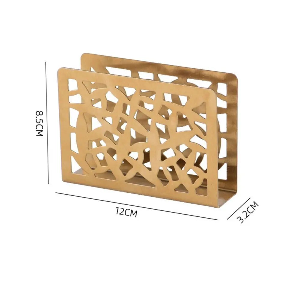 Stainless Steel Vertical Napkin Holder – Silver & Gold Napkin Holder Babs