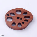 2pcs Lotus Root Slice Wood Coasters – Tea & Kitchen Insulation Pad Wood Coaster Set Babs 2pcs