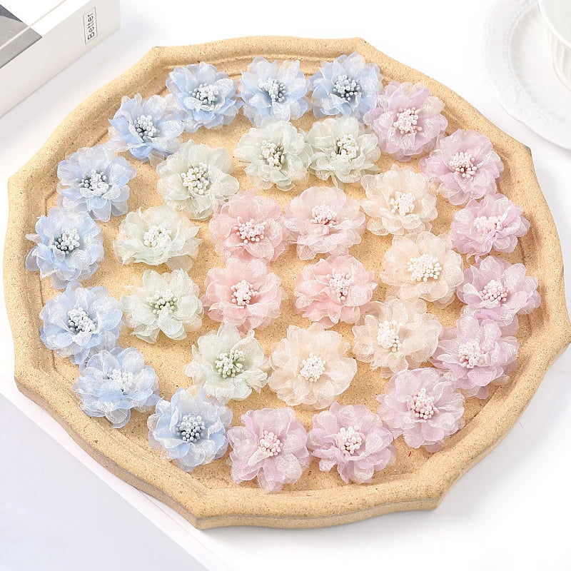 Mini Silk Rose Artificial Flower Heads 10/20Pcs – Wedding & DIY Artificial Flower Heads Babs