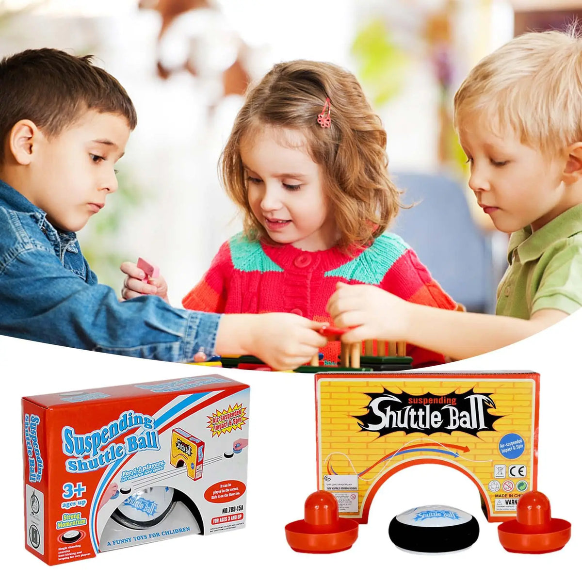 Mini Air Hockey Tabletop Game – Puck & Paddle Set for Kids Tabletop Air Hockey Game Babs