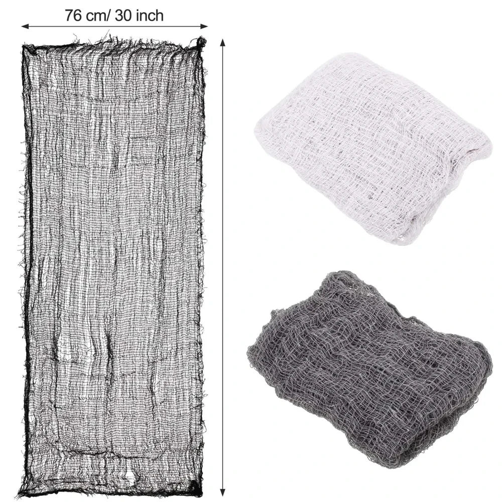 Halloween Decorative Gauze Cloth 76x183cm – Spooky Party Decor Halloween Gauze Decoration Babs