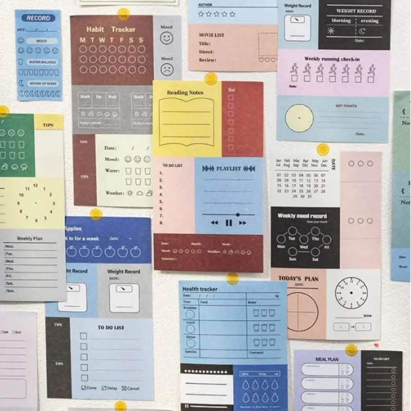 20 Daily Planner Stickers – Schedule & Task Tracker Sheets Planner Sticker Sheets Babs