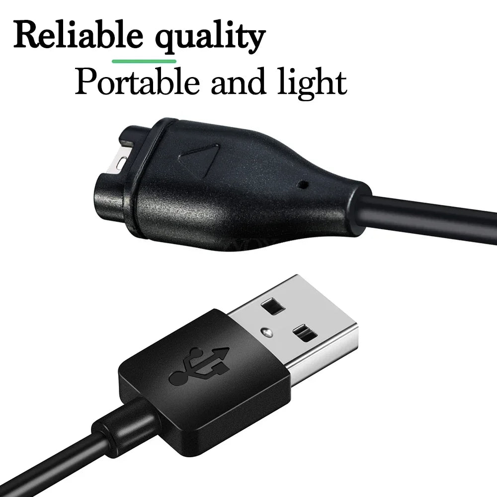 USB Charging Cable for Garmin Fenix 5, 5X, 6, 6X – CE Certified Smartwatch Charging Cable Babs
