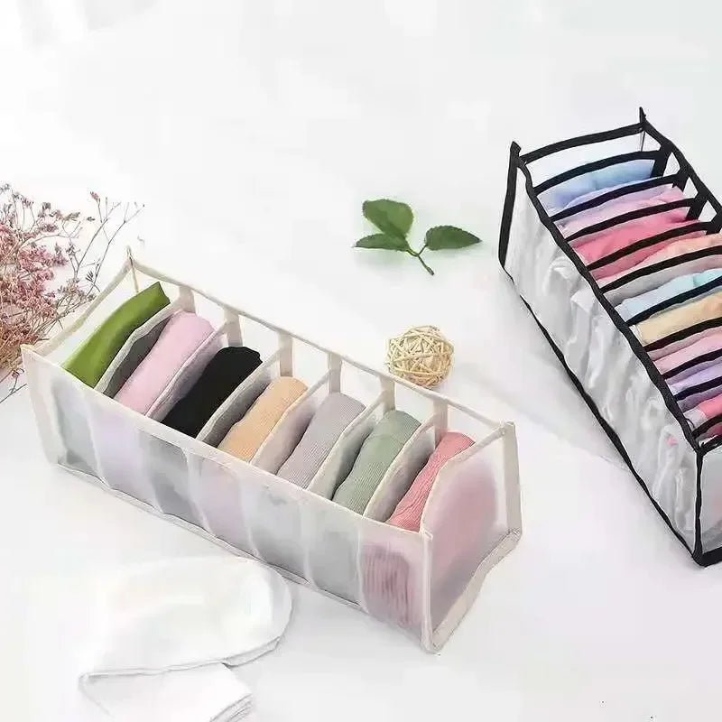 3-Pack Drawer Underwear & Sock Grid Organizer Storage Boxes Drawer Closet Organizer Babs