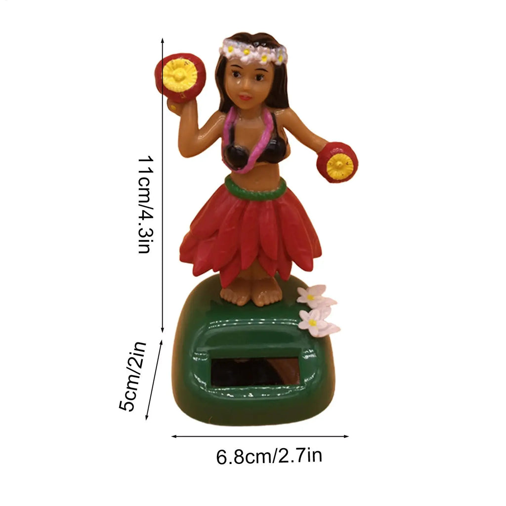 Hawaiian Girl Solar Dancing Bobblehead Car Dashboard Decor Solar Dancing Bobblehead Babs