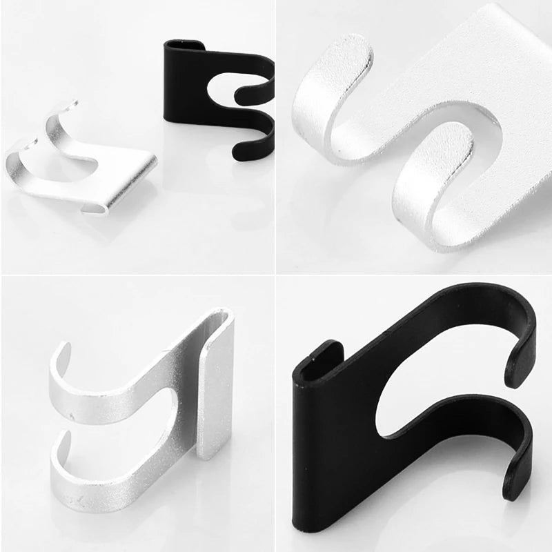 No-Drill Aluminum Shower Glass Door Hooks | Towel Hanger Bathroom Hook Hanger Babs