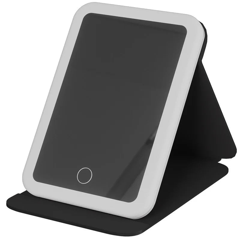 LED Foldable Lighted Desktop Vanity Mirror – HD Portable Lighted Vanity Mirror Babs