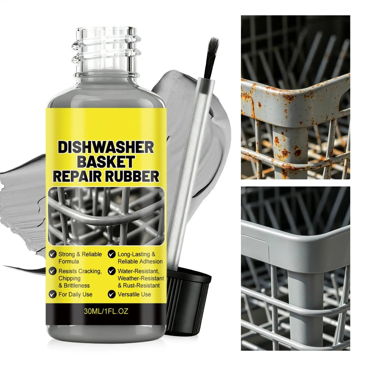 Dishwasher Rack Repair Coating 30ml – Rust Protection Paint Rack Repair Coating Babs