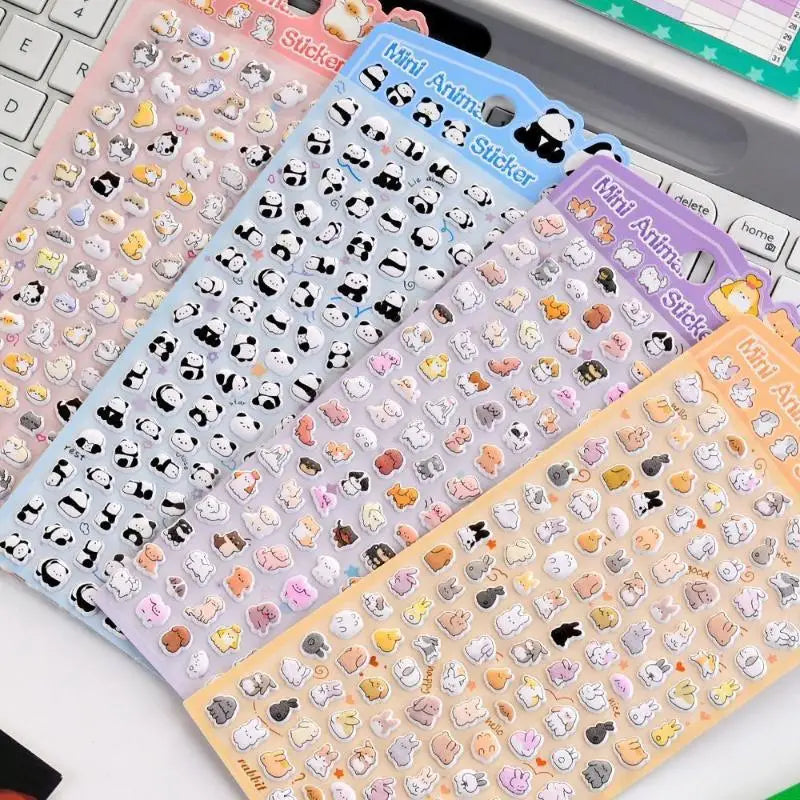 Kawaii Cat & Panda 3D Foam Stickers – DIY Scrapbook Decals Decorative Craft Stickers Babs