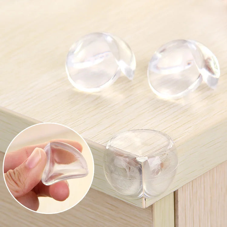 Baby Silicone Table Corner Edge Guards – Clear & Soft Baby Corner Guards Babs