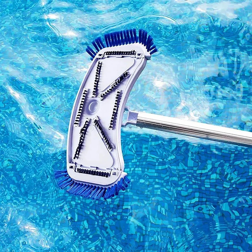 Curved Pool Vacuum Suction Head with Side Brush | Pool Cleaner Pool Vacuum Brush Babs