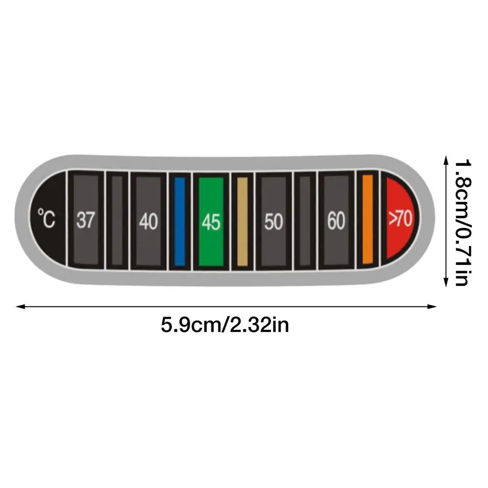 Color-Change Cup Thermometer Strip – 0°C to 70°C Kitchen Thermometer Strip Babs 1pcs