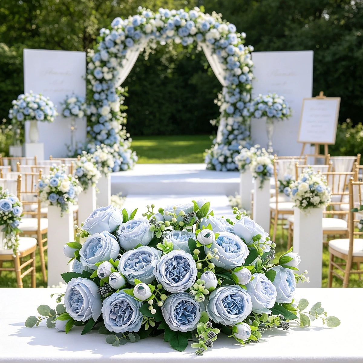 Artificial Silk Peony Rose Bouquet – Wedding & Home Décor Artificial Flower Bouquet Babs