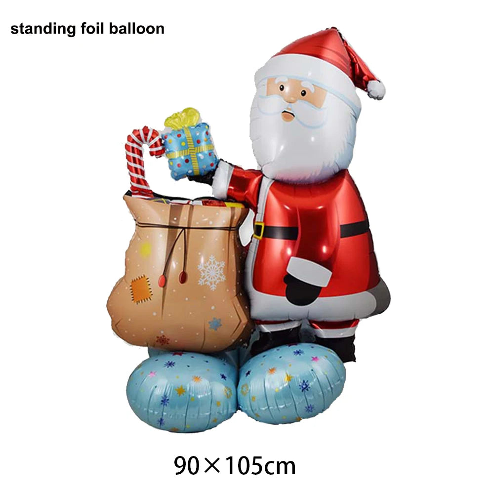 Large Standing Christmas Foil Balloons – Santa, Snowman & More Christmas Foil Balloons Babs Laser As pictures show