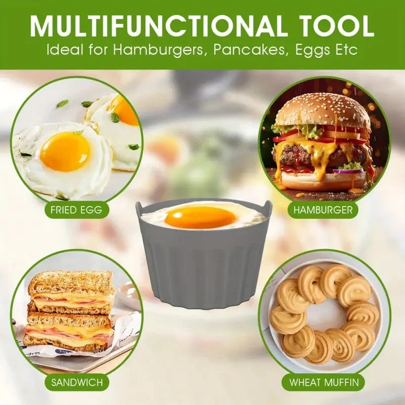 4-Pack Silicone Air Fryer Baking Cups & Nonstick Muffin Molds Silicone Baking Molds Babs