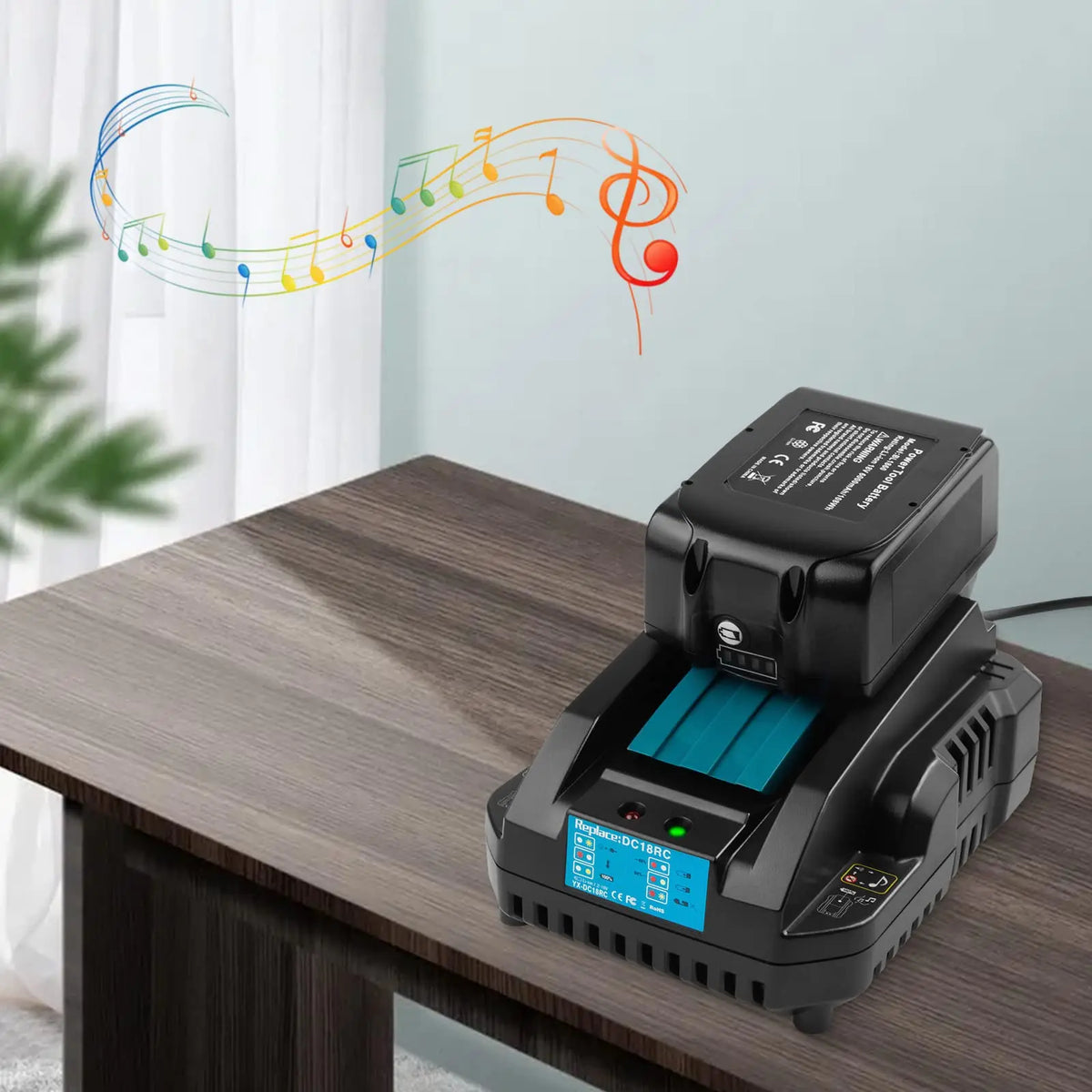 Rapid Charger for Makita 14.4V–18V Li-Ion Battery DC18RC Battery Charger Babs