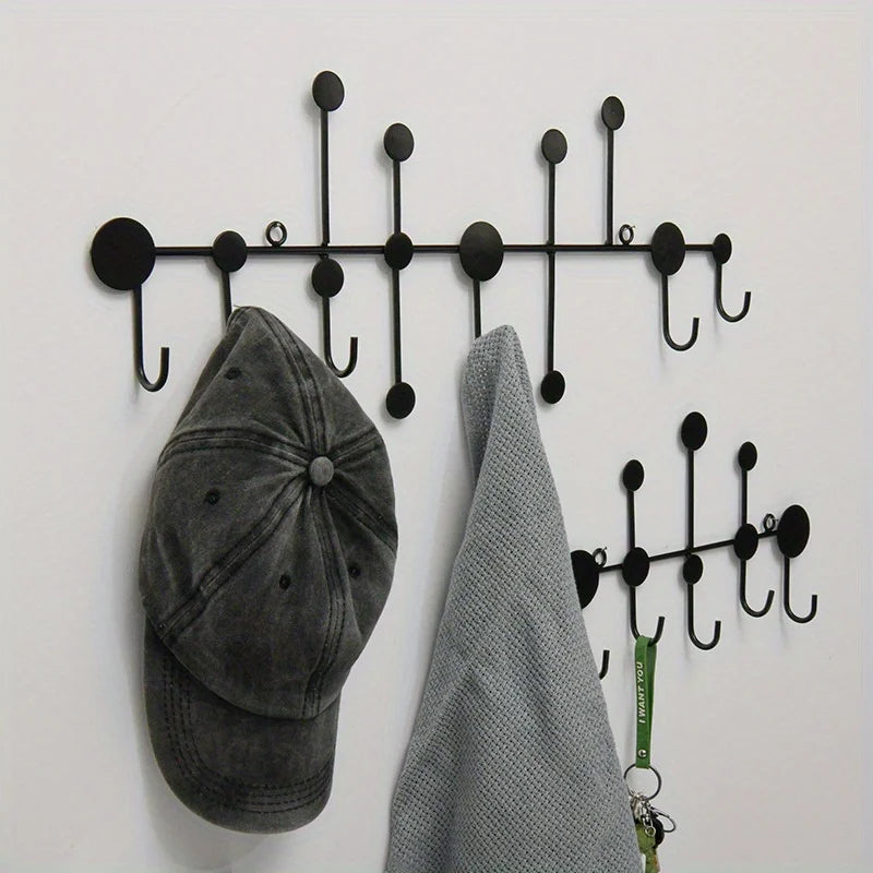 Scandinavian Wall Hook Rack – Entryway Key & Coat Hanger Wall Hook Rack Babs