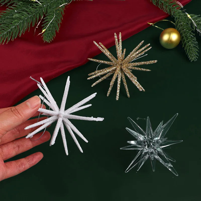 Glitter Exploding Star Christmas Ornament – Xmas Tree Pendant Christmas Tree Ornament Babs