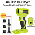 Brushless Turbo Blower Handheld Fan for Ryobi 18V Battery Cordless Turbo Blower Babs For Ryobi