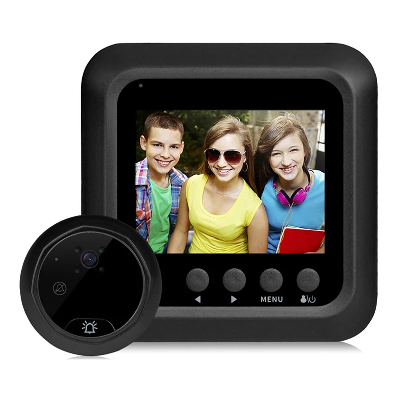 Smart Doorbell Camera – 2.4" LCD Digital Door Viewer & Night Vision Doorbell Security Camera Babs