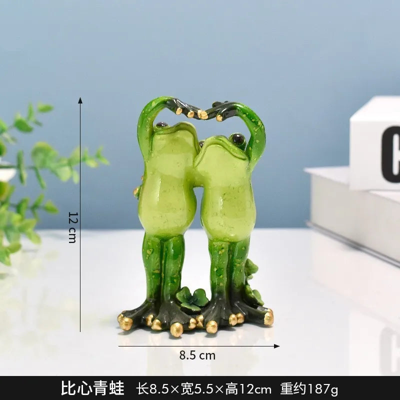 Resin Yoga Frog Figurine – Fun Desktop & Garden Decor Decorative Figurine Babs 1Pc 5