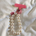 Beaded Phone Wrist Strap – Detachable Cellphone Wristlet Phone Wrist Strap Babs Pearl Color