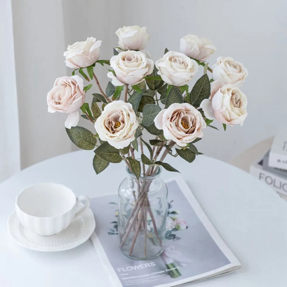 Artificial Silk Rose Bouquet – Wedding & Home Décor Artificial Flower Bouquet Babs