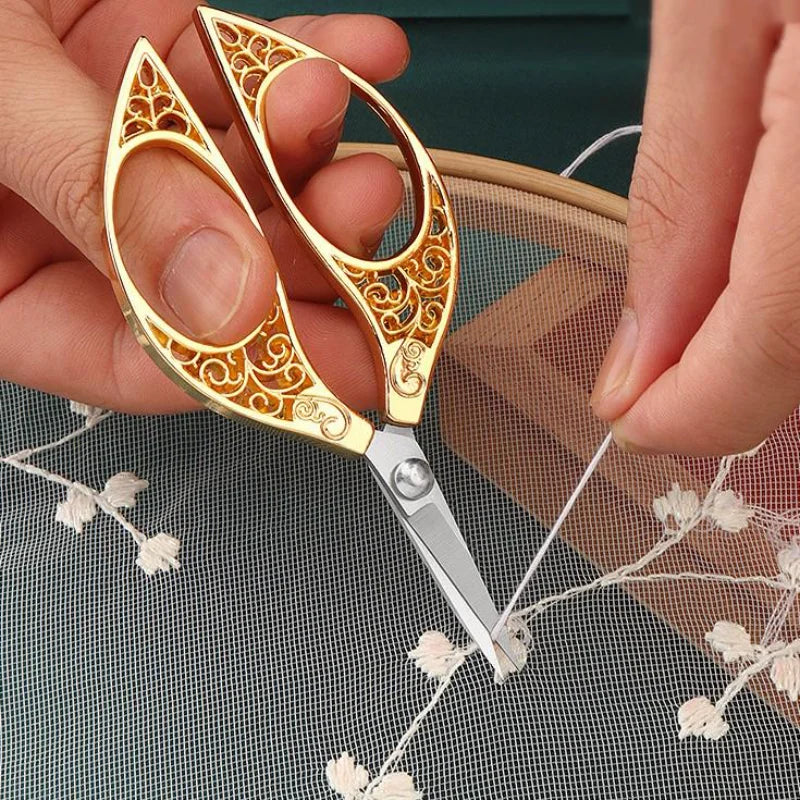 Retro Stainless Steel Embroidery Scissors – Sewing Tailor Shears Embroidery Scissors Babs