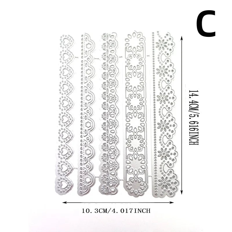 Metal Cutting Dies Flower Lace Scrapbook Card Making Stencils Craft Cutting Dies Babs 1PC C